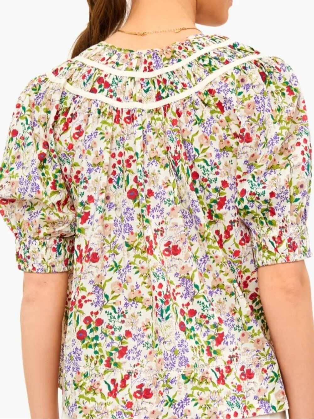 The Great Floral Storyteller Top SZ 2 - Picture 4 of 4